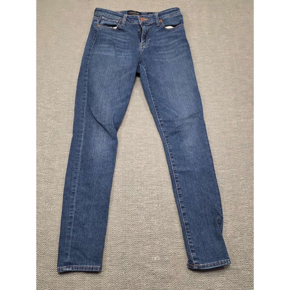 Lucky Brand Ava Skinny Jeans Womens 4 27 Blue Medium Wash Mid Rise Denim